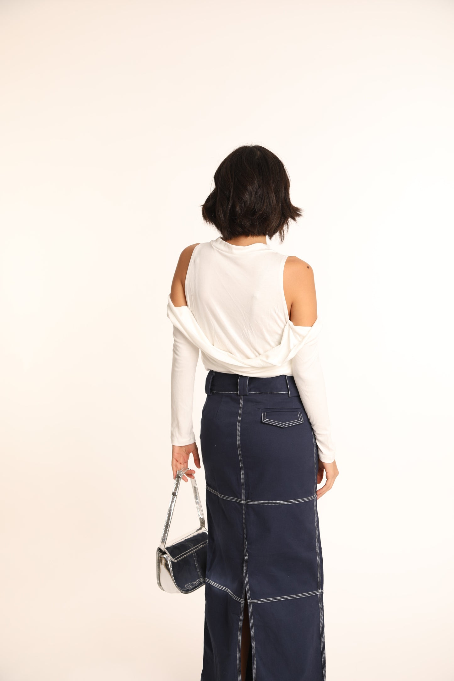 Long Blue Skirt