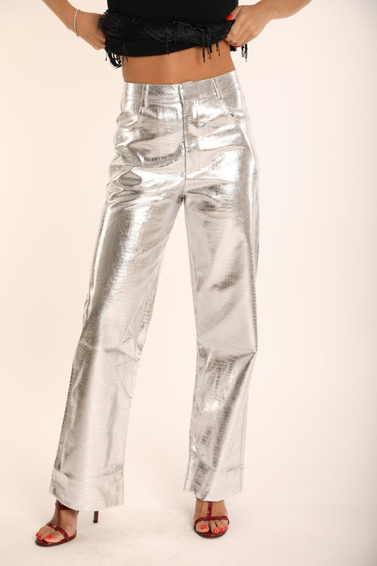 Silver Zebra Pants